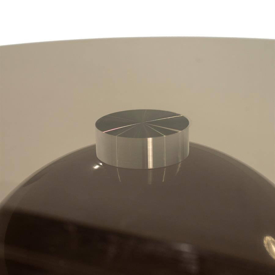 Salontafel Irona bruin ijzer groot, detail van het materiaal