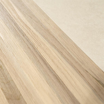 Salontafel Diago naturel teakhout set van 2, detail van het materiaal