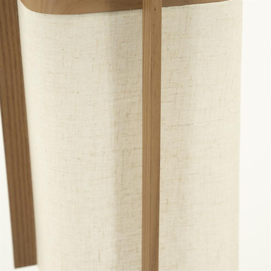 Hanglamp Aterlier bruin metaal klein, detail van het materiaal