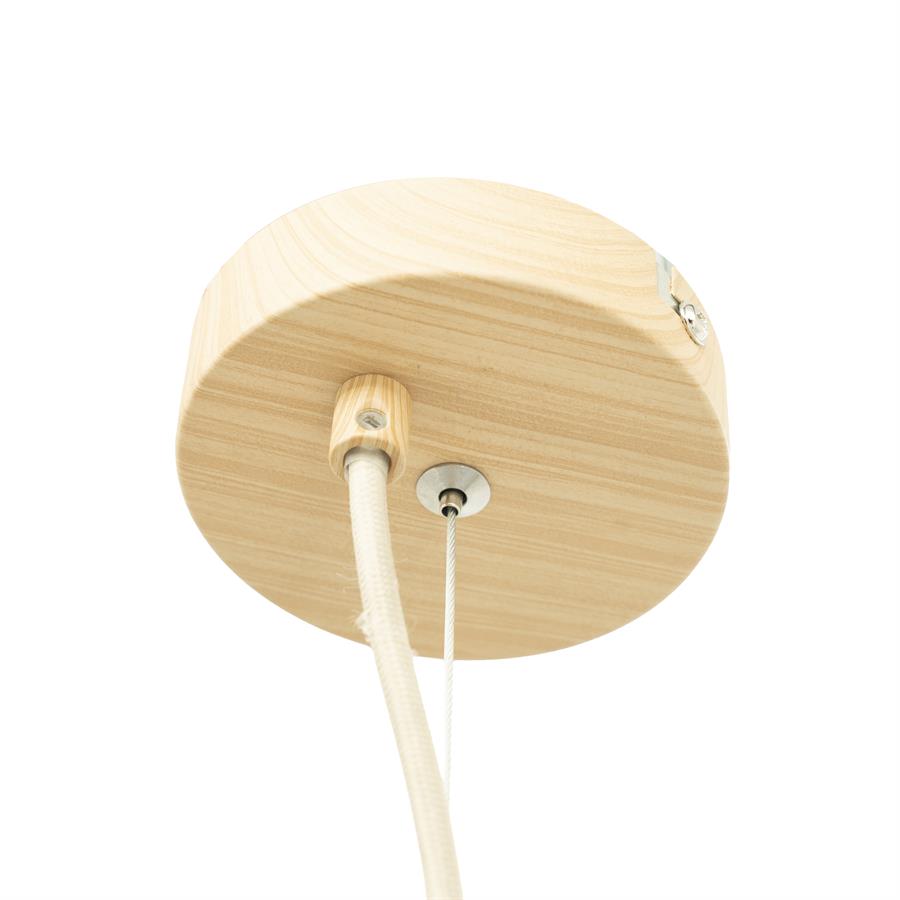 Hanglamp Aterlier naturel metaal groot, detail van het materiaal