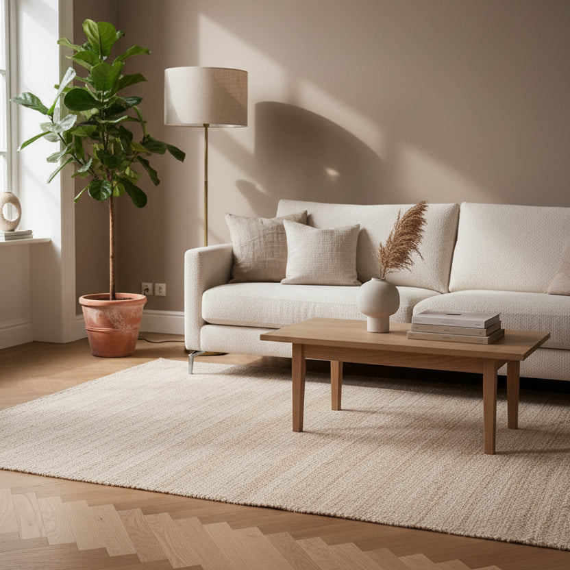 Vloerkleed Canyon | Bruin Jute, Wol & Katoen