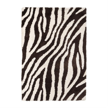 Vloerkleed Marty | Bruin Polyester & katoen — Vooraanzicht - witfoto