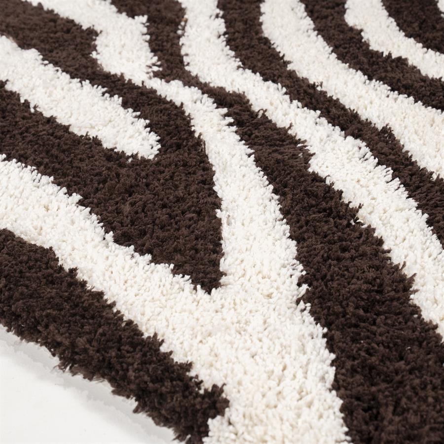 Vloerkleed Marty | Bruin Polyester & katoen — Detail