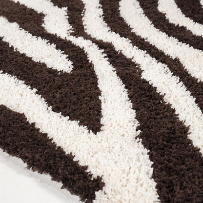 Vloerkleed Marty | Bruin Polyester & katoen — Detail