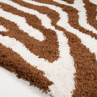 Vloerkleed Marty | Caramel Polyester & katoen — Detail