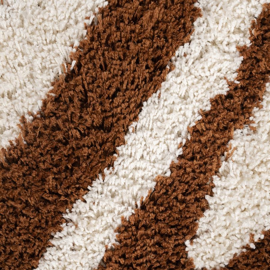 Vloerkleed Marty | Caramel Polyester & katoen — Detail