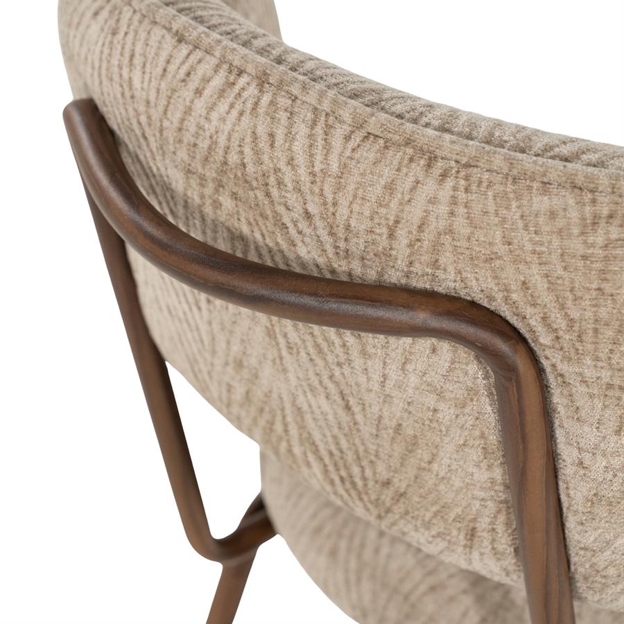 Eetkamerstoel Timberline taupe stof