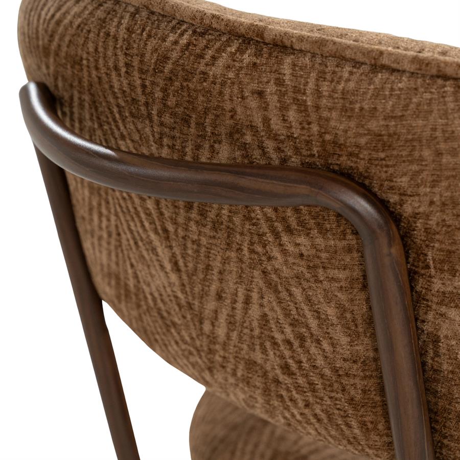 Eetkamerstoel Timberline bruin stof