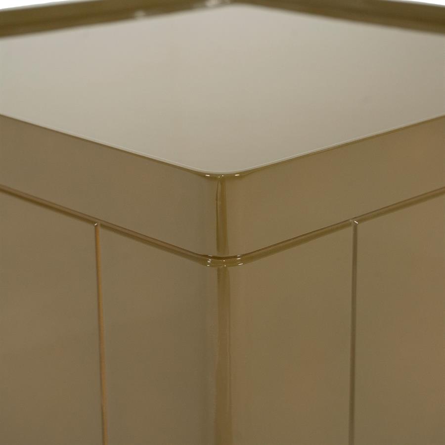 Salontafel Glyde groen mdf, detail van het materiaal