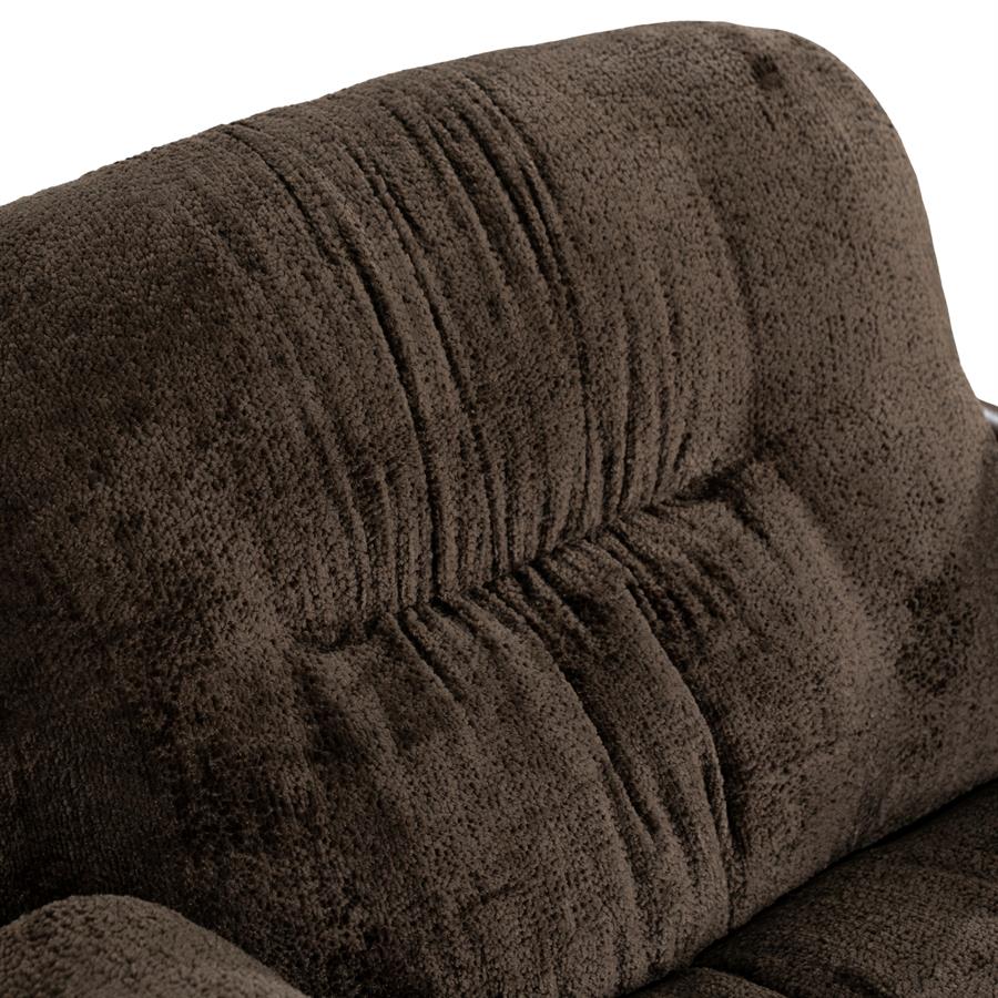 Fauteuil Cozara bruin stof