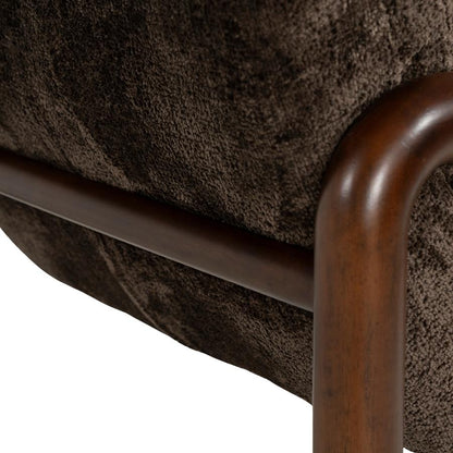 Fauteuil Cozara bruin stof