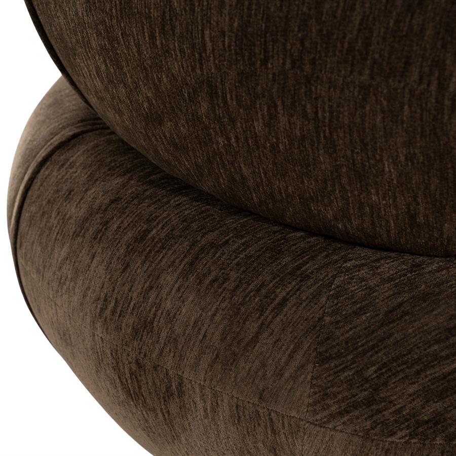 Fauteuil Mochi bruin stof