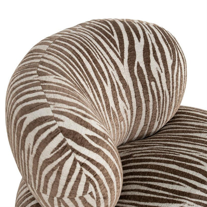 Fauteuil Mochi bruin stof