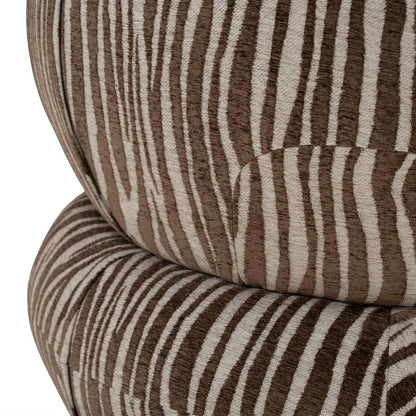 Fauteuil Mochi bruin stof