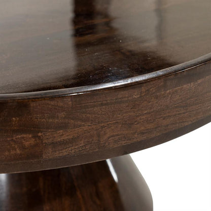 Salontafel Eclat bruin mangohout, detail van het materiaal
