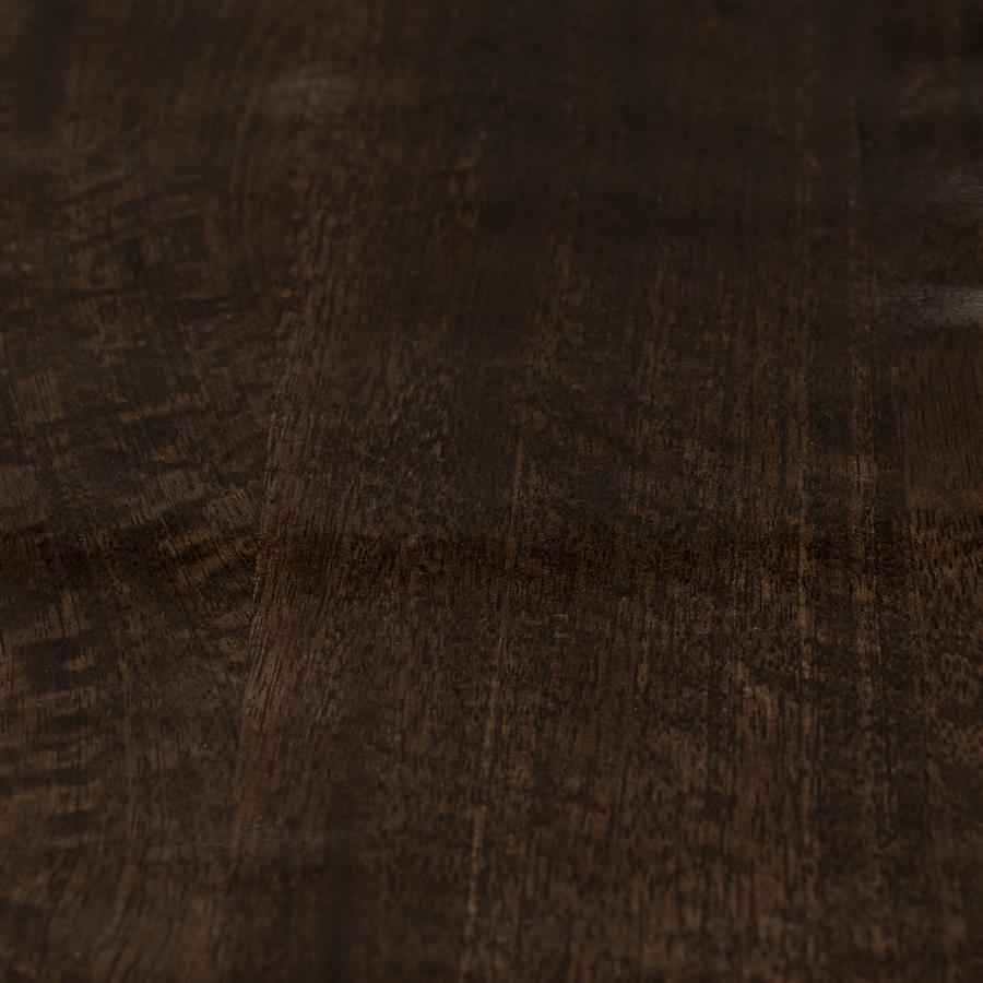 Salontafel Eclat bruin mangohout, detail van het materiaal