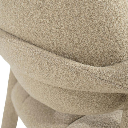 Fauteuil Knox taupe stof
