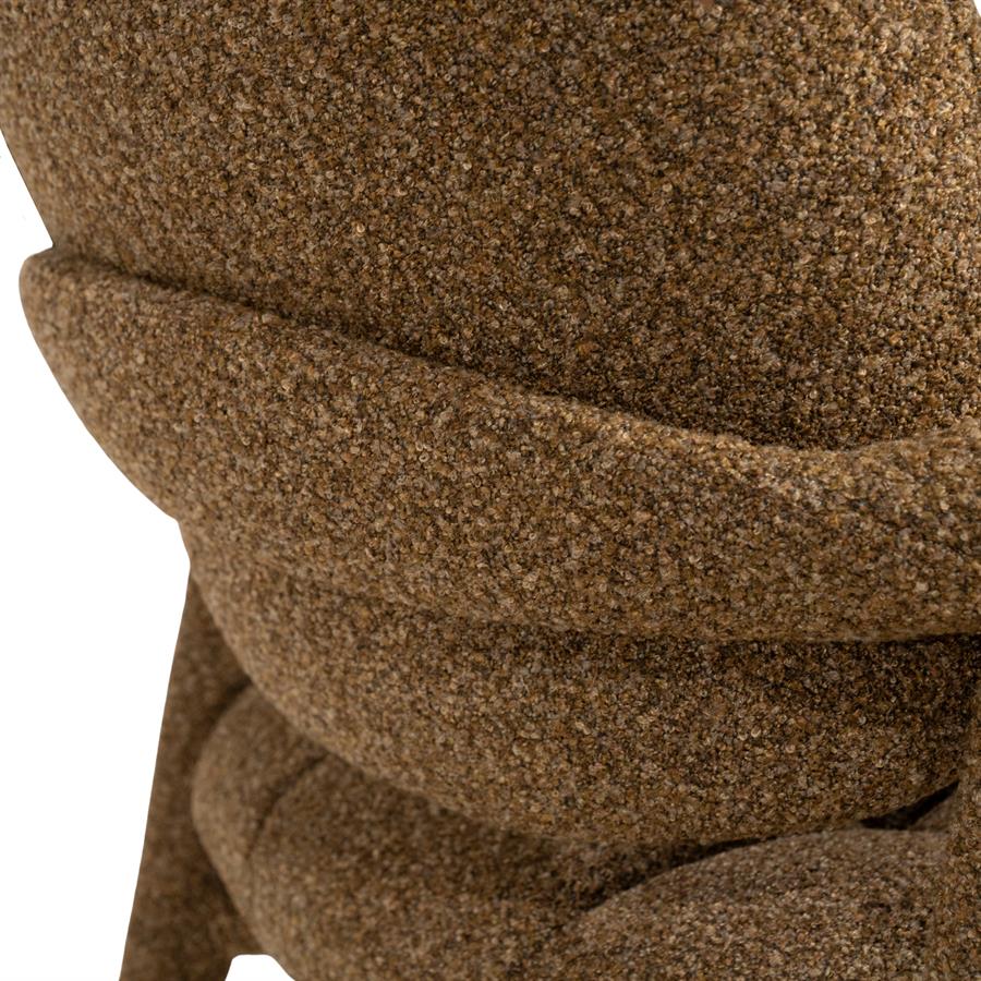 Fauteuil Knox bruin stof
