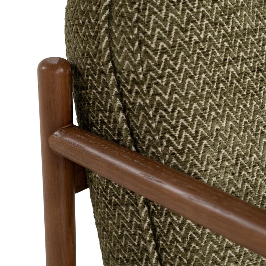 Fauteuil Sutton groen stof