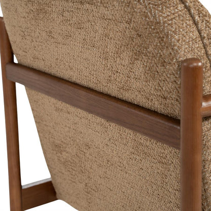 Fauteuil Sutton bruin stof