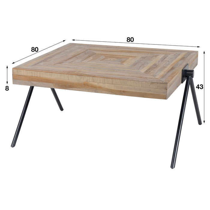 Salontafel Teca Balance | 80cm | Naturel Teakhout