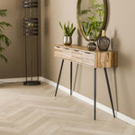 Sidetable Teca Strip | Teakhout