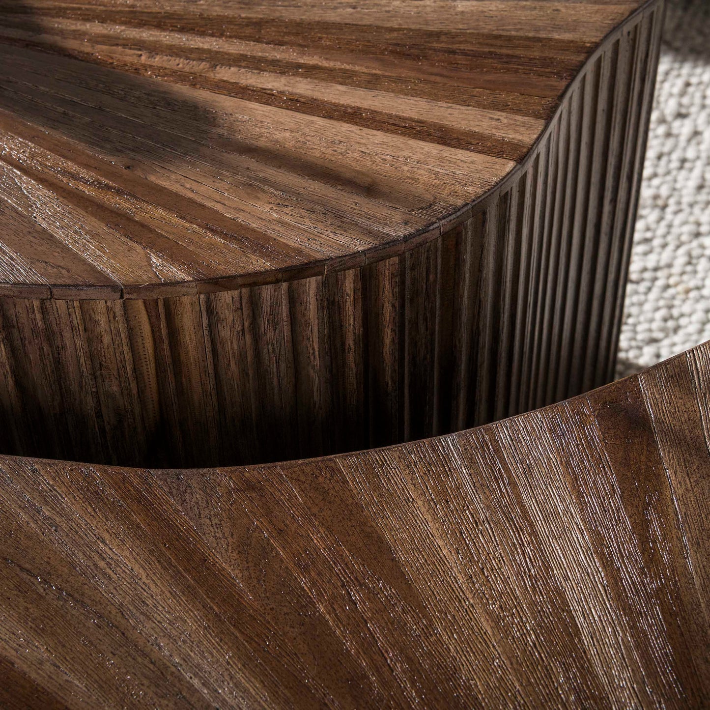 Salontafel Maya | Set van 2 | Massief Teak Espresso