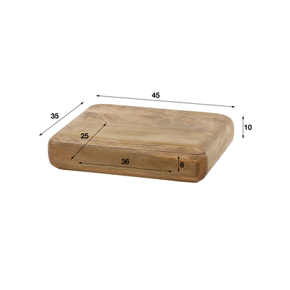 Nachtkastje Sleek | 1 Lade | Naturel Mangohout