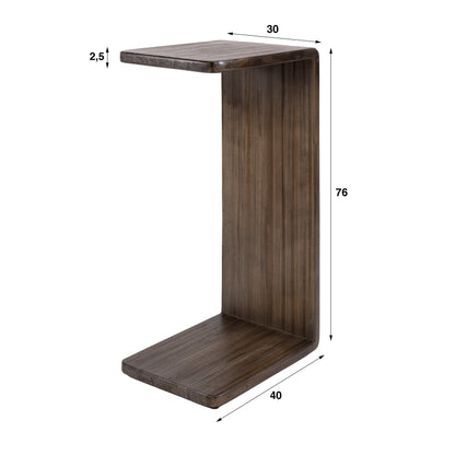 Bijzettafel Maya Teak | Espresso & Massief | Massief Teak Espresso