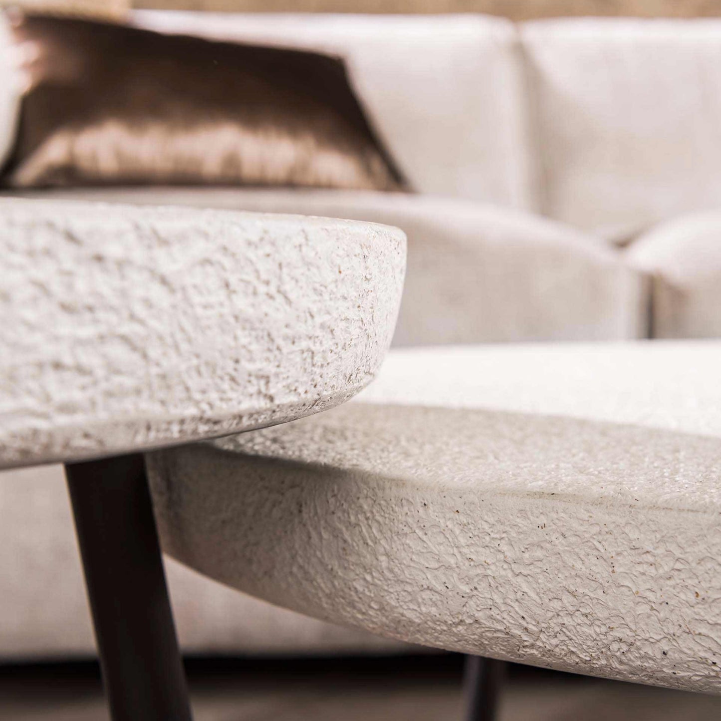 Salontafel Set Flat | Grijs Marmer