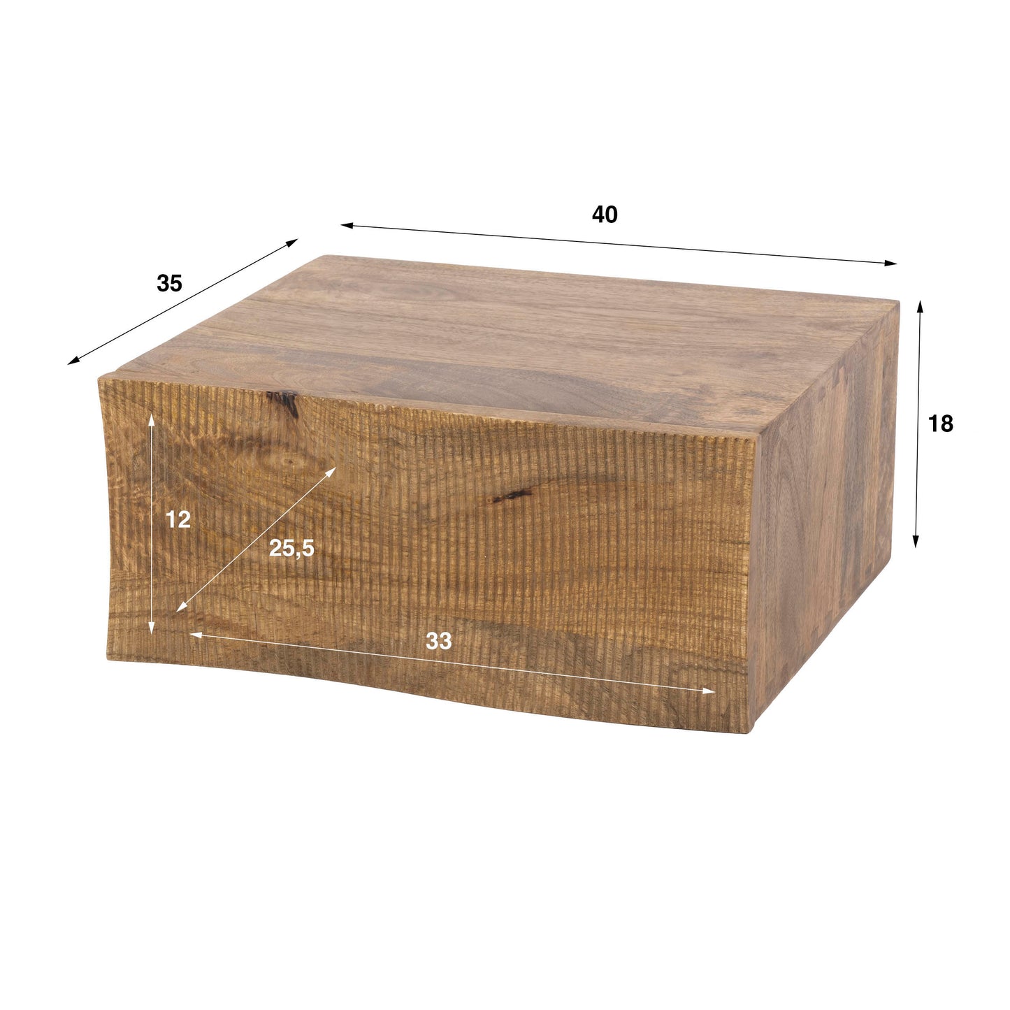 Nachtkastje Ocean | Naturel Mangohout