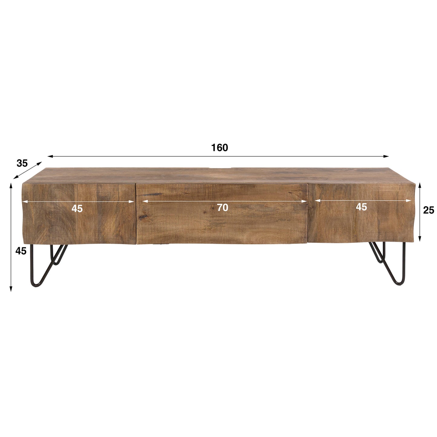 Tv-meubel Ocean | Mangohout Naturel