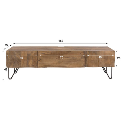 Tv-meubel Ocean | Mangohout Naturel