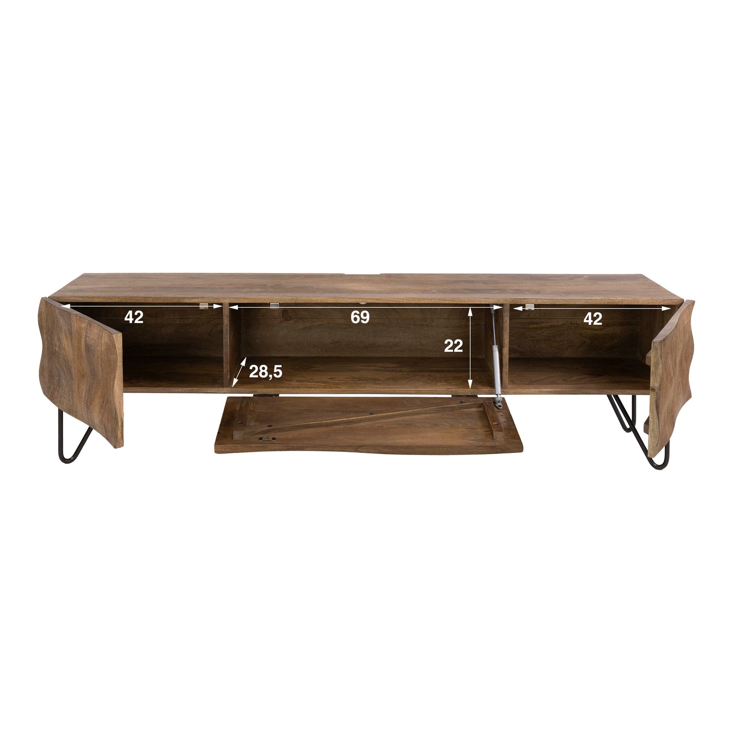 Tv-meubel Ocean | Mangohout Naturel