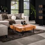 Salontafel Blocks | Vierkant | Naturel Acaciahout