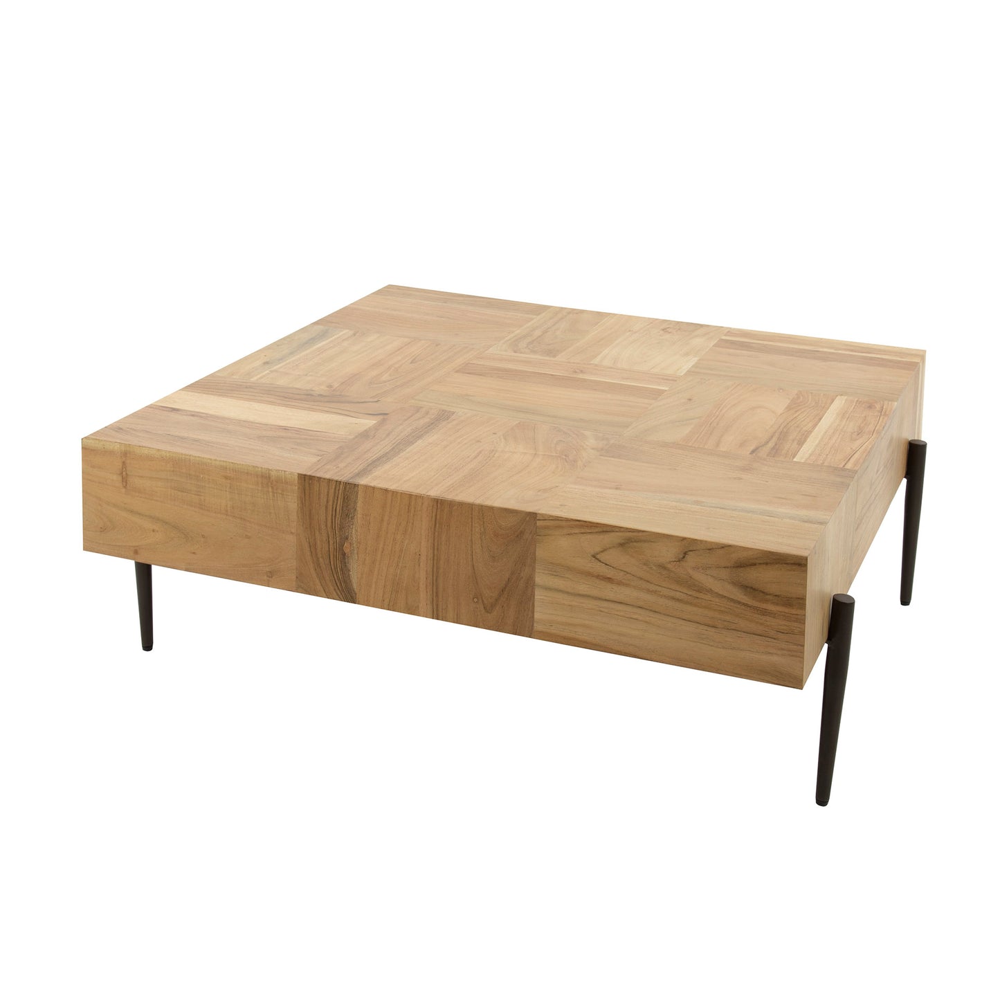 Salontafel Blocks | Vierkant | Naturel Acaciahout