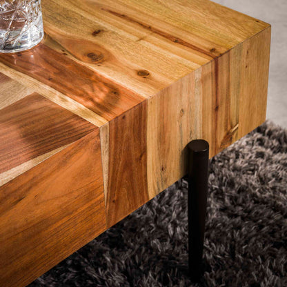 Salontafel Blocks | Rechthoek | Naturel Acaciahout