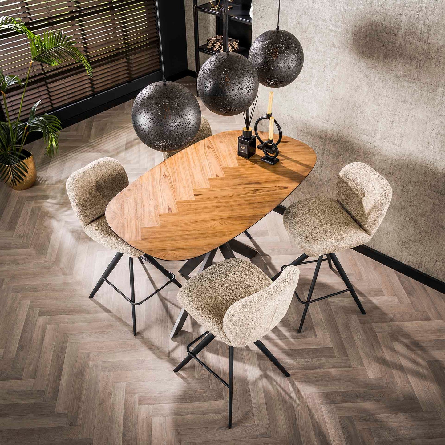 Bartafel Elize | 140 cm | Teakhout