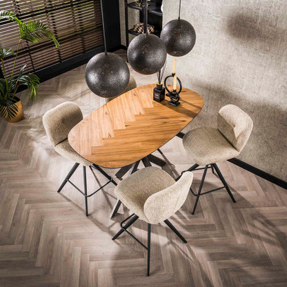 Bartafel Elize | 140 cm | Teakhout