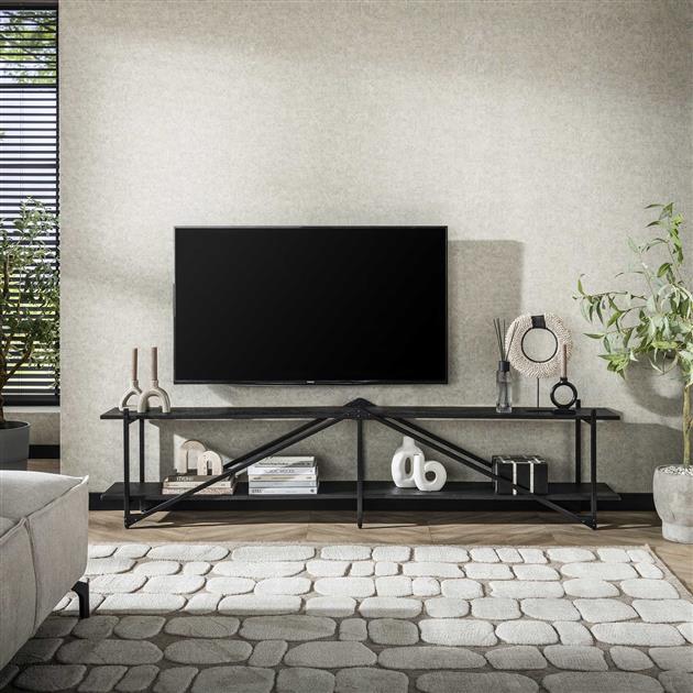 Tv-meubel Piega | Metaal Grijs