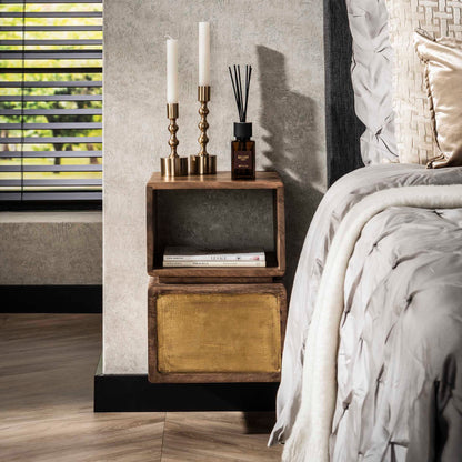 Nachtkastje Emily | Bruin Mangohout