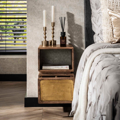 Nachtkastje Emily | Bruin Mangohout