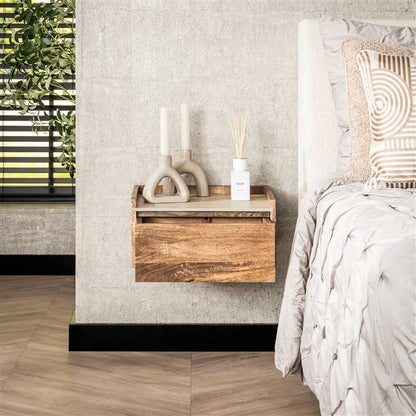 Nachtkastje Amara | Mangohout Naturel