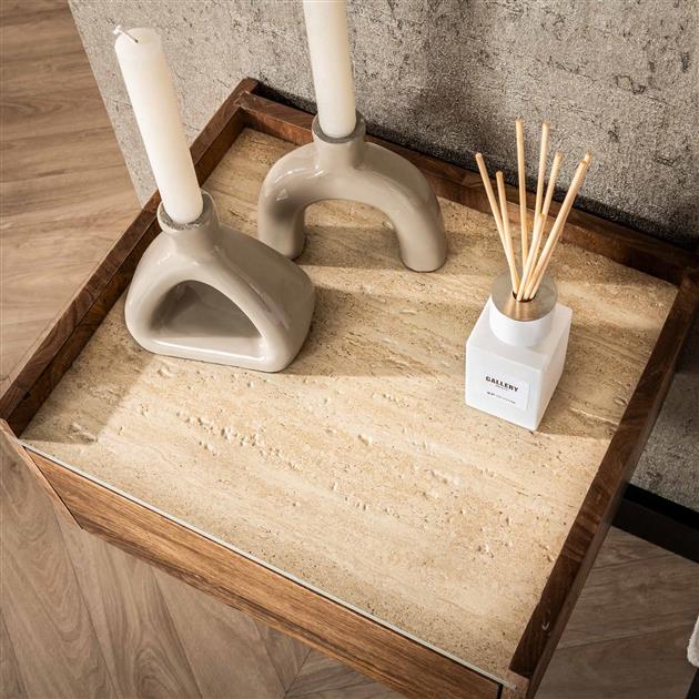 Nachtkastje Amara | Mangohout Naturel