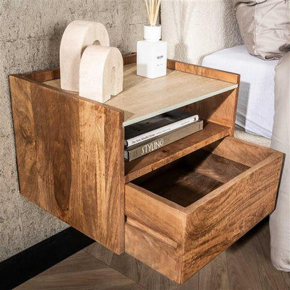 Nachtkastje Amélie | Mangohout Naturel