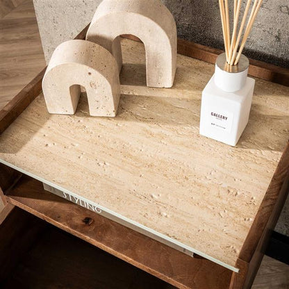 Nachtkastje Amélie | Mangohout Naturel