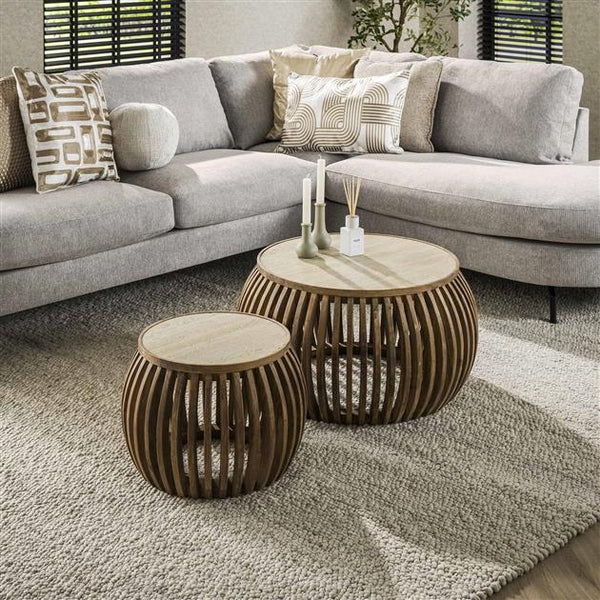 Salontafel Bubble | Mangohout Naturel