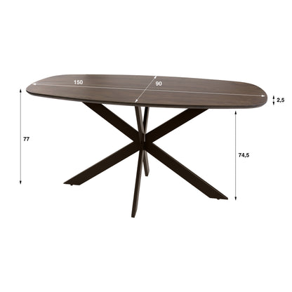 Eettafel Arhus | Acaciahout Bruin