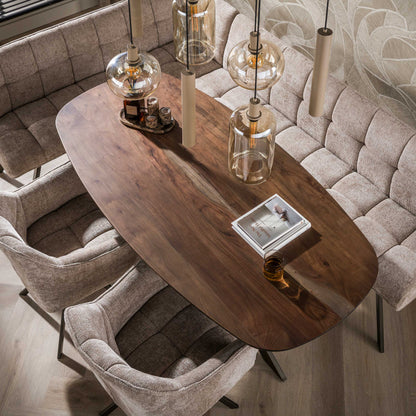 Eettafel Arhus | Acaciahout Bruin