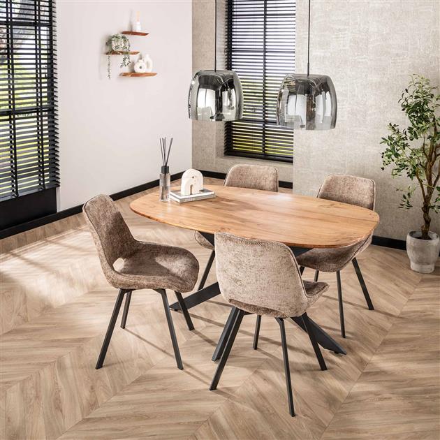Eettafel Skylar | Acaciahout Naturel